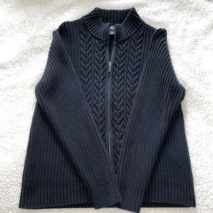 Lands’ End Zip-up Winter Sweater